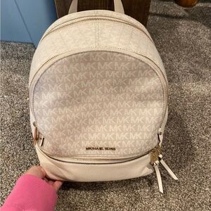 Michael Kors Beige Backpack